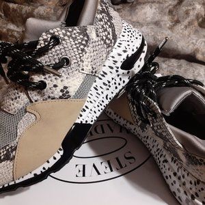 Steve Madden snake print sneakers